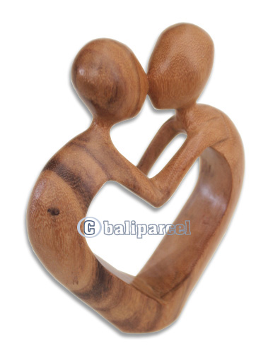 Wooden Abstract Carving, Hand Carved From Suar Wood