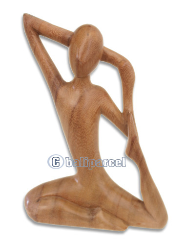 Wooden Abstract Carving, Hand Carved From Suar Wood