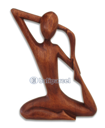 Wooden Abstract Carving, Hand Carved From Suar Wood