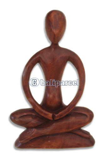 Wooden Abstract Carving, Hand Carved From Suar Wood