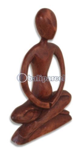 Wooden Abstract Carving, Hand Carved From Suar Wood