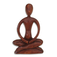 Wooden Abstract Carving, Hand Carved From Suar Wood