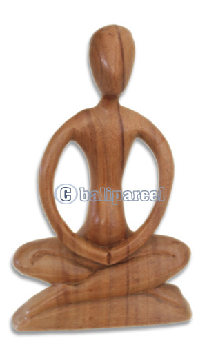 Wooden Abstract Carving, Hand Carved From Suar Wood