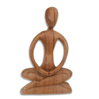 Wooden Abstract Carving, Hand Carved From Suar Wood
