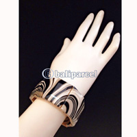 Bracelet, Handmade From Wood With Water Color