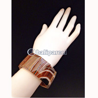 Bracelet, Handmade From Wood With Water Color