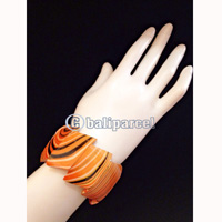 Bracelet, Handmade From Wood With Water Color