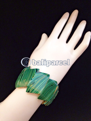 Bracelet, Handmade From Wood With Water Color