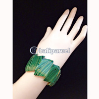Bracelet, Handmade From Wood With Water Color