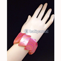 Bracelet, Handmade From Wood With Water Color