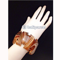 Bracelet, Handmade From Wood With Water Color