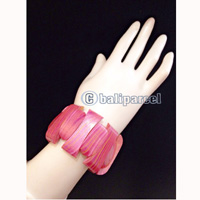 Bracelet, Handmade From Wood With Water Color