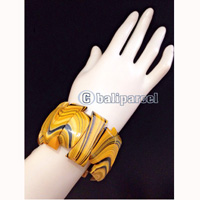 Bracelet, Handmade From Wood With Water Color