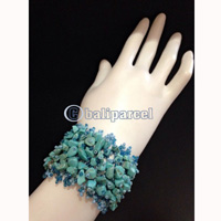 Bracelet, Handmade From Beads With Stone