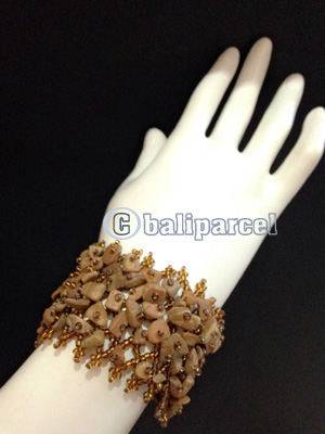 Bracelet, Handmade From Beads With Stone