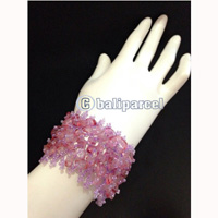 Bracelet, Handmade From Beads With Stone