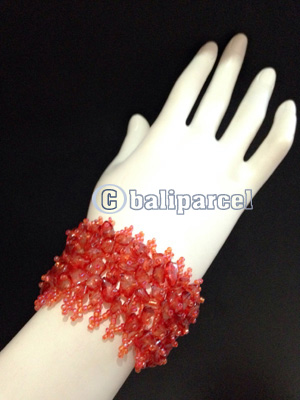 Bracelet, Handmade From Beads With Stone