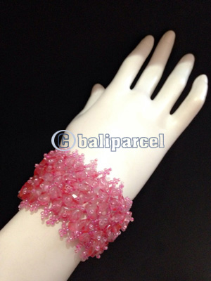 Bracelet, Handmade From Beads With Stone