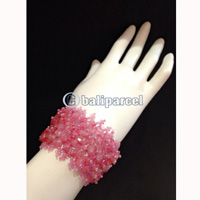 Bracelet, Handmade From Beads With Stone