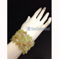 Bracelet, Handmade From Beads With Stone