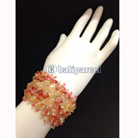 Bracelet, Handmade From Beads With Stone