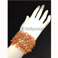 Bracelet, Handmade From Beads With Stone