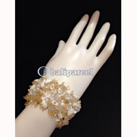 Bracelet, Handmade From Beads With Stone