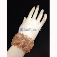 Bracelet, Handmade From Beads With Stone