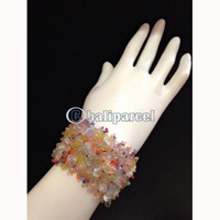 Bracelet, Handmade From Beads With Stone