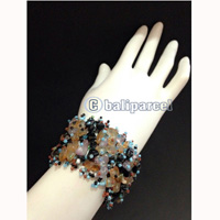 Bracelet, Handmade From Beads With Stone
