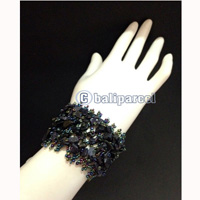 Bracelet, Handmade From Beads With Stone