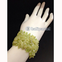 Bracelet, Handmade From Beads With Stone