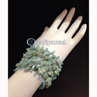Bracelet, Handmade From Beads With Stone