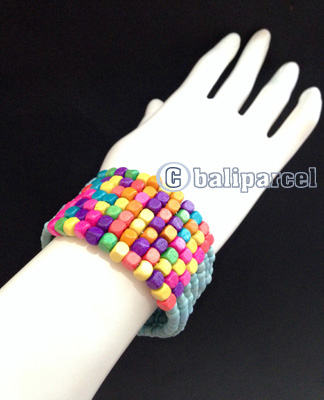 Bracelet, Handmade From Beads With Wood Color