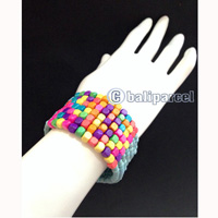 Bracelet, Handmade From Beads With Wood Color