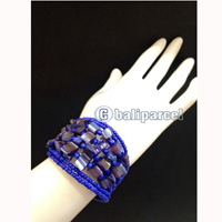 Bracelet, Handmade From Beads With Shell
