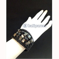 Bracelet, Handmade From Beads With Shell