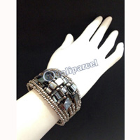 Bracelet, Handmade From Beads With Shell