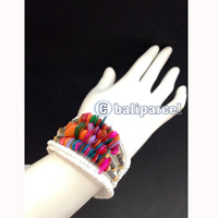Bracelet, Handmade From Beads With Shell Color