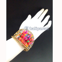Bracelet, Handmade From Beads With Shell Color