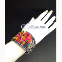 Bracelet, Handmade From Beads With Shell Color