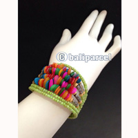 Bracelet, Handmade From Beads With Shell Color