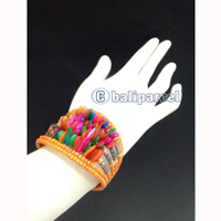 Bracelet, Handmade From Beads With Shell Color