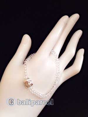 Bracelet, Handmade From Crystal With Buddha