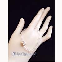 Bracelet, Handmade From Crystal With Buddha