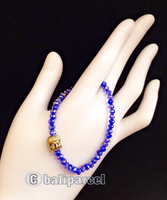 Bracelet, Handmade From Crystal With Buddha