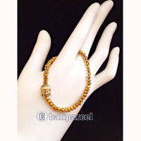 Bracelet, Handmade From Crystal With Buddha