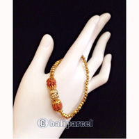 Bracelet, Handmade From Crystal With Rudraksha And Buddha