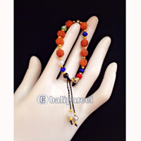 Bracelet, Handmade From Rudraksha With Crystal