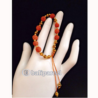 Bracelet, Handmade From Rudraksha With Crystal